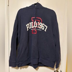 Polo Ralph Lauren Navy Blue Graphic Hoodie